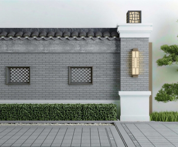 Chinese Style Landscape Wall-ID:953166014