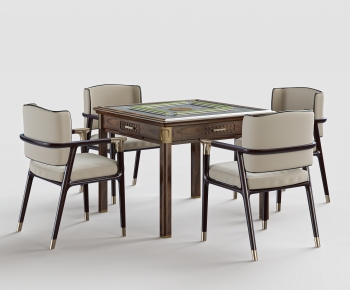 Modern Mahjong Tables And Chairs-ID:449841982