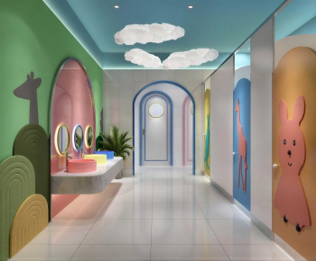 Modern Children's Restroom-ID:391976129