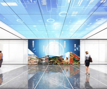 Modern Office Reception Desk-ID:350311046