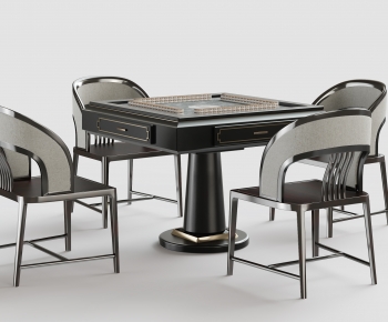 Modern Mahjong Tables And Chairs-ID:560595997