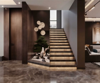 New Chinese Style Stairwell-ID:141247037
