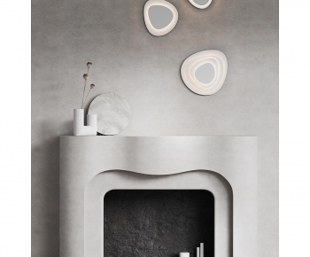Wabi-sabi Style Fireplace-ID:166913998