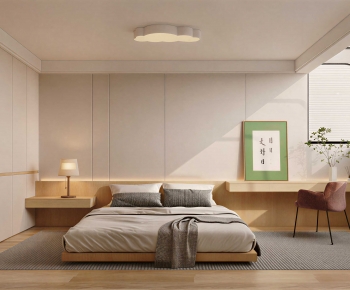 Wabi-sabi Style Bedroom-ID:605549104