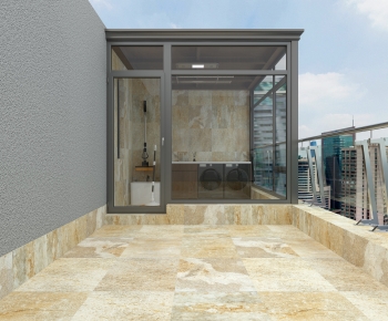 Modern Balcony Laundry Room-ID:826755053