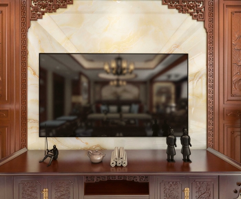 New Chinese Style Bedside Cupboard-ID:796886927