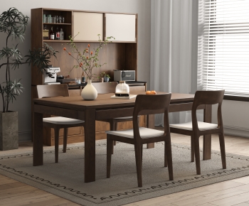 French Style Dining Table And Chairs-ID:618777996