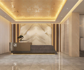 Modern Office Reception Desk-ID:752469066