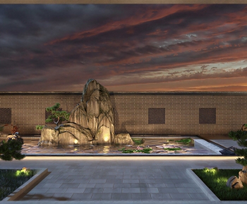 New Chinese Style Courtyard/landscape-ID:327497011