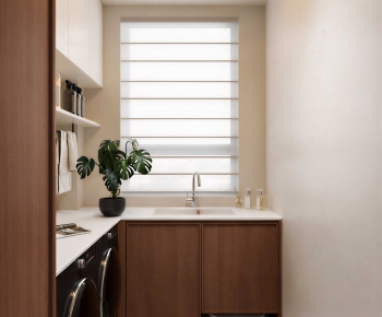 Modern Balcony Laundry Room-ID:207736979