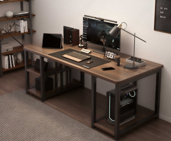 Modern Office Desk And Chair-ID:983556039