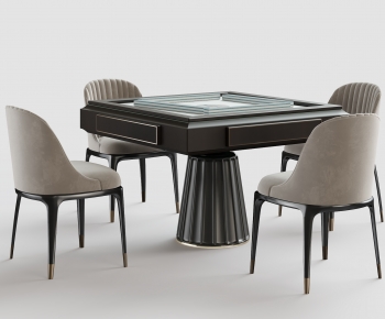 Modern Mahjong Tables And Chairs-ID:308389713