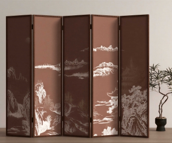 New Chinese Style Wooden Screen Partition-ID:665014037