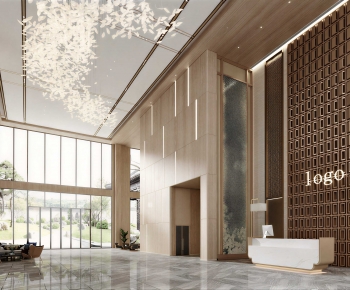Modern Office Reception Desk-ID:774831068