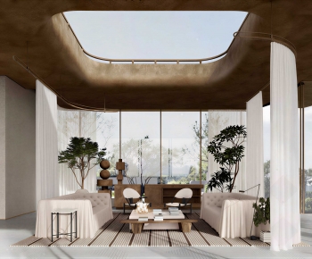 Wabi-sabi Style Meeting Room-ID:527688031