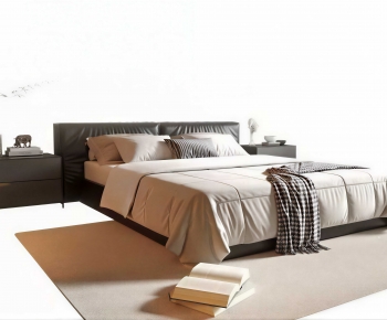 Modern Double Bed-ID:594074966