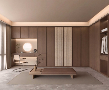 Modern Clothes Storage Area-ID:618099932