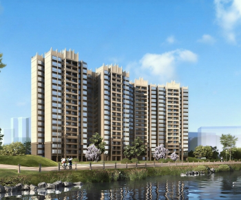 Modern Building Appearance-ID:124917981