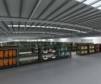 Modern Factory Floor/warehouse-ID:612972025