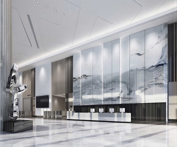 Modern Office Reception Desk-ID:295545104