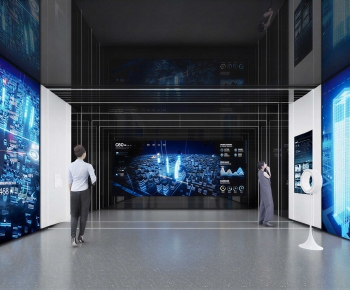 Modern Exhibition Hall-ID:771454105