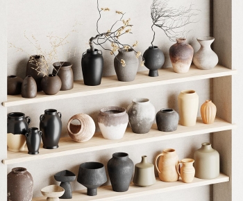 Wabi-sabi Style Clay Pot-ID:588381057