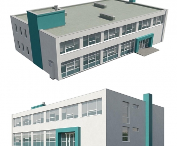 Modern Industrial Building-ID:268312937