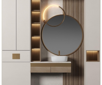 Modern Bathroom Cabinet-ID:669102912