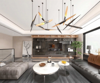 Modern A Living Room-ID:446003915