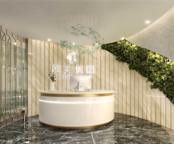 Modern Office Reception Desk-ID:312843083
