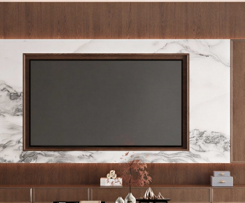 New Chinese Style TV Wall-ID:250215059