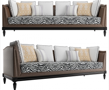 Retro Style Three-seat Sofa-ID:892607939