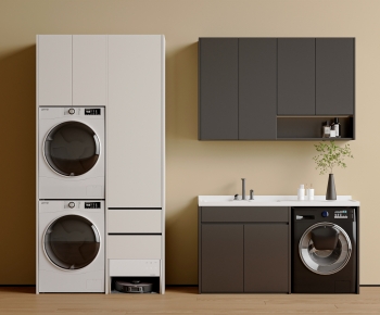 Modern Laundry Cabinet-ID:727169545