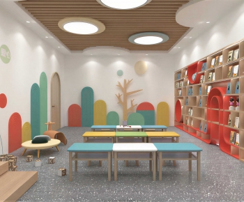 Modern Children's Reading Room-ID:708513029