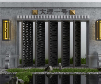 Chinese Style Facade Element-ID:368943936