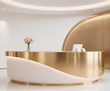Modern Reception Desk-ID:630702973