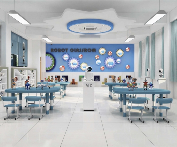 Modern School Classrooms-ID:839389098