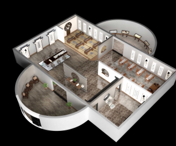 Modern A Bird's-eye View Of Home Decoration-ID:743170989
