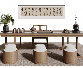 New Chinese Style Tea Tables And Chairs-ID:538134102