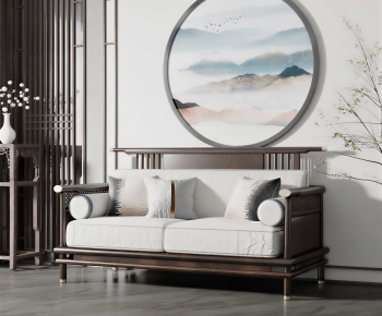 New Chinese Style A Sofa For Two-ID:130975011