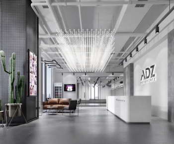 Modern Office Reception Desk-ID:412851102