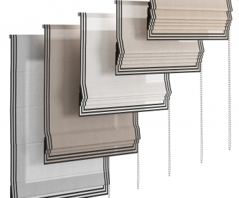 New Chinese Style Roman Curtain-ID:103880888