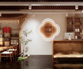 New Chinese Style Teahouse Tea House-ID:134439533