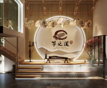 Modern Office Reception Desk-ID:852679977