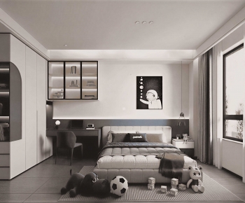 Modern Boy's Room And Son's Room-ID:411169055