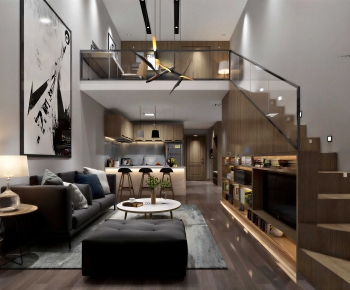 Modern A Living Room-ID:113660109