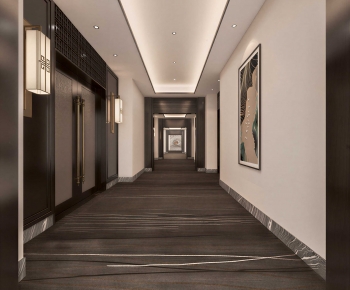 New Chinese Style Corridor-ID:792048934