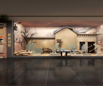 New Chinese Style Exhibition Hall-ID:409718045