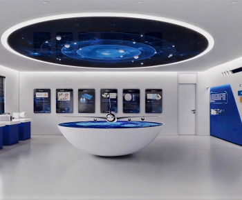Modern Exhibition Hall-ID:591895109