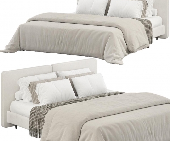 Modern Double Bed-ID:628731013